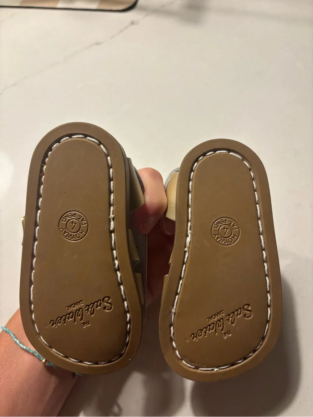 NWOT Gold Salt Water Sandals Baby Sandals